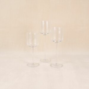 Lot de 3 bougeoirs à pied