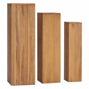 Trio colonne bois